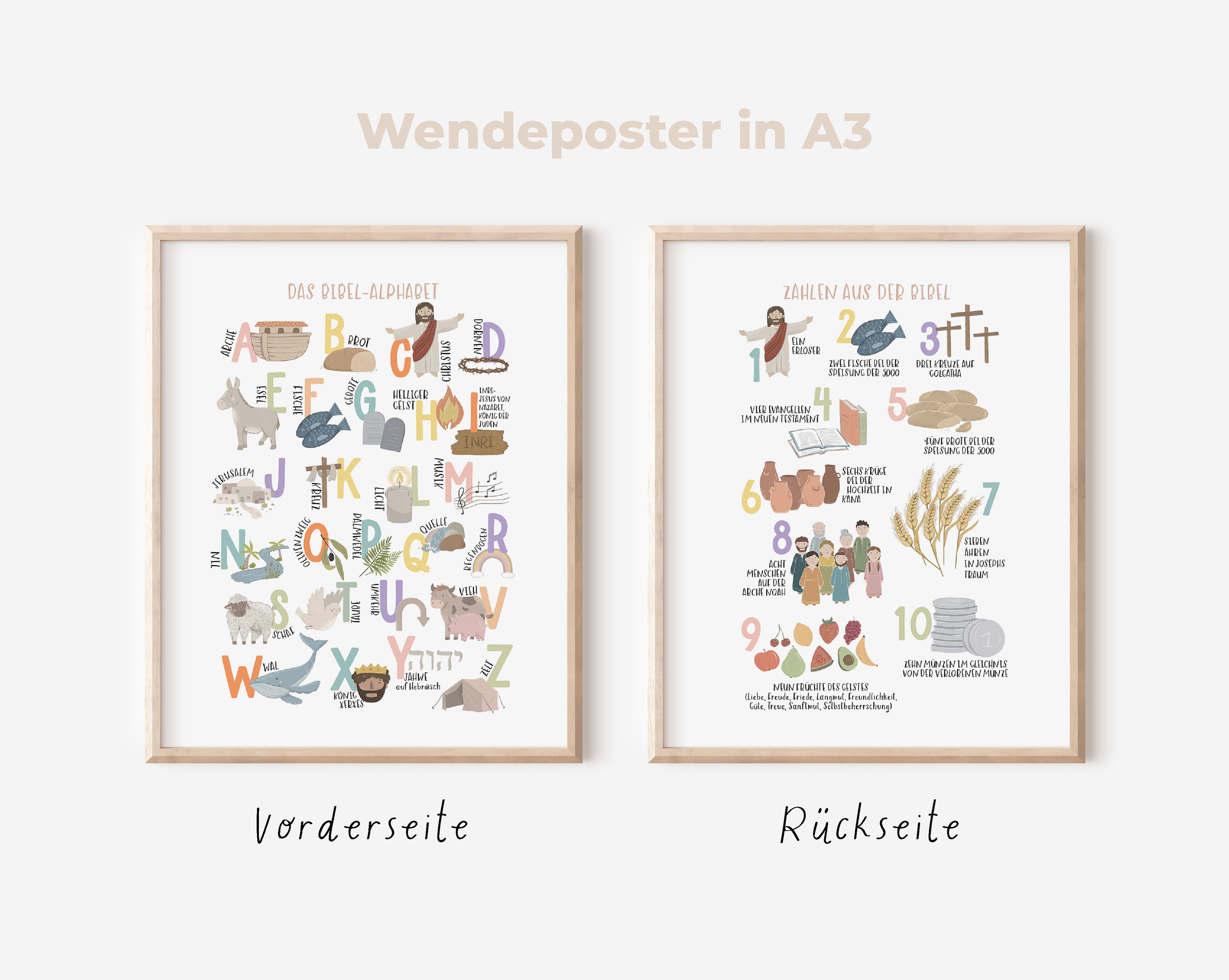 Wendeposter | ABC und Zahlen