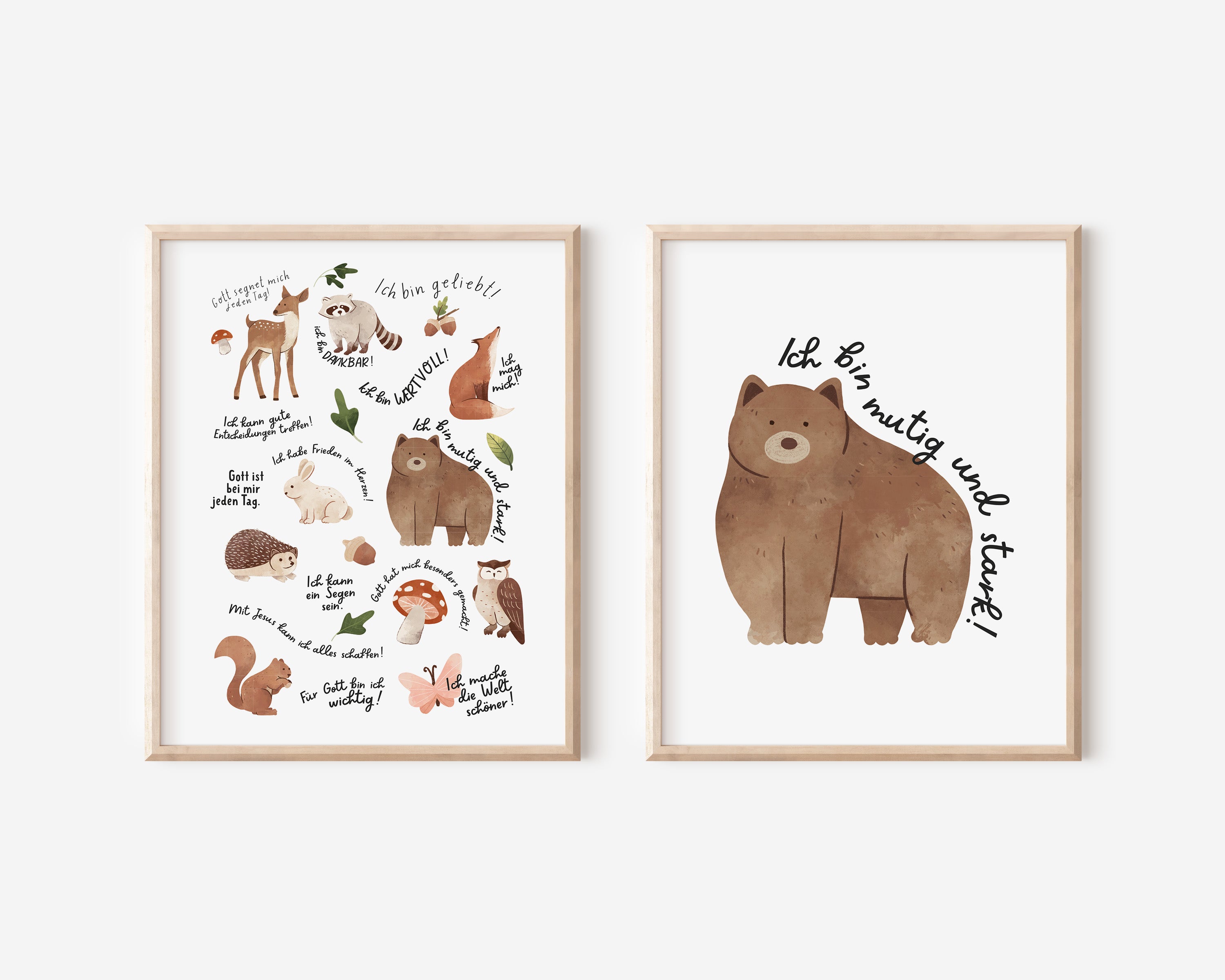 Wendeposter | Ermutigung Waldtiere
