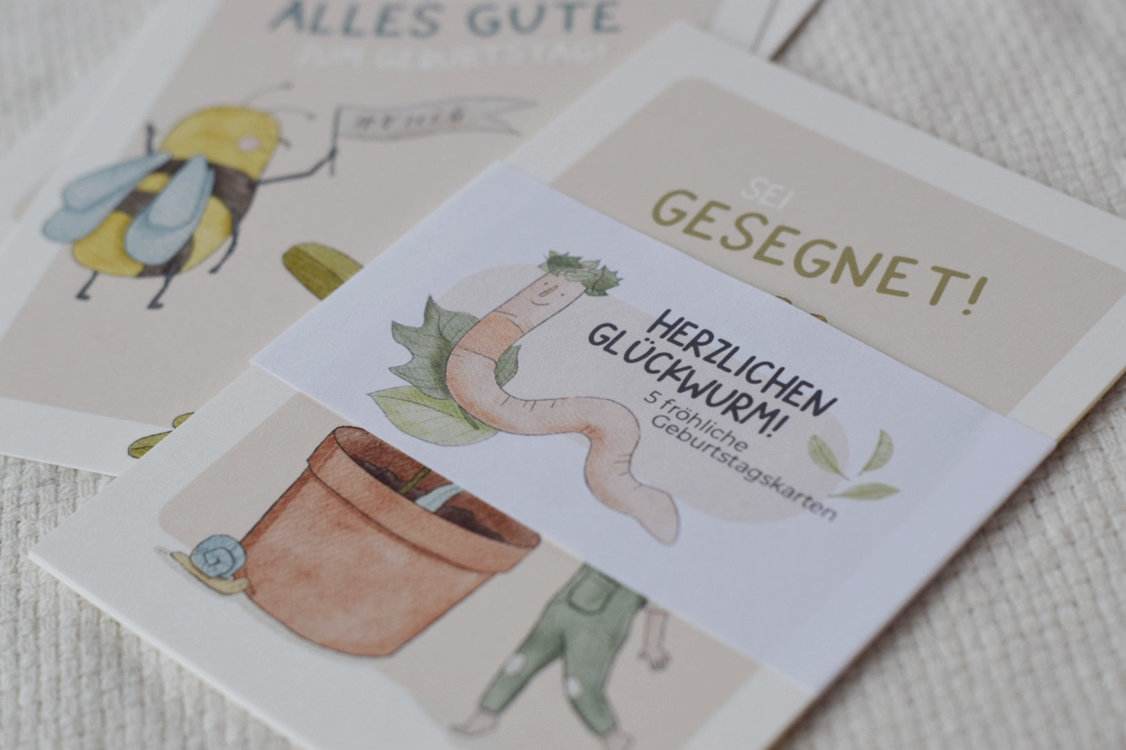 Geburtstagskarten 5er-Set