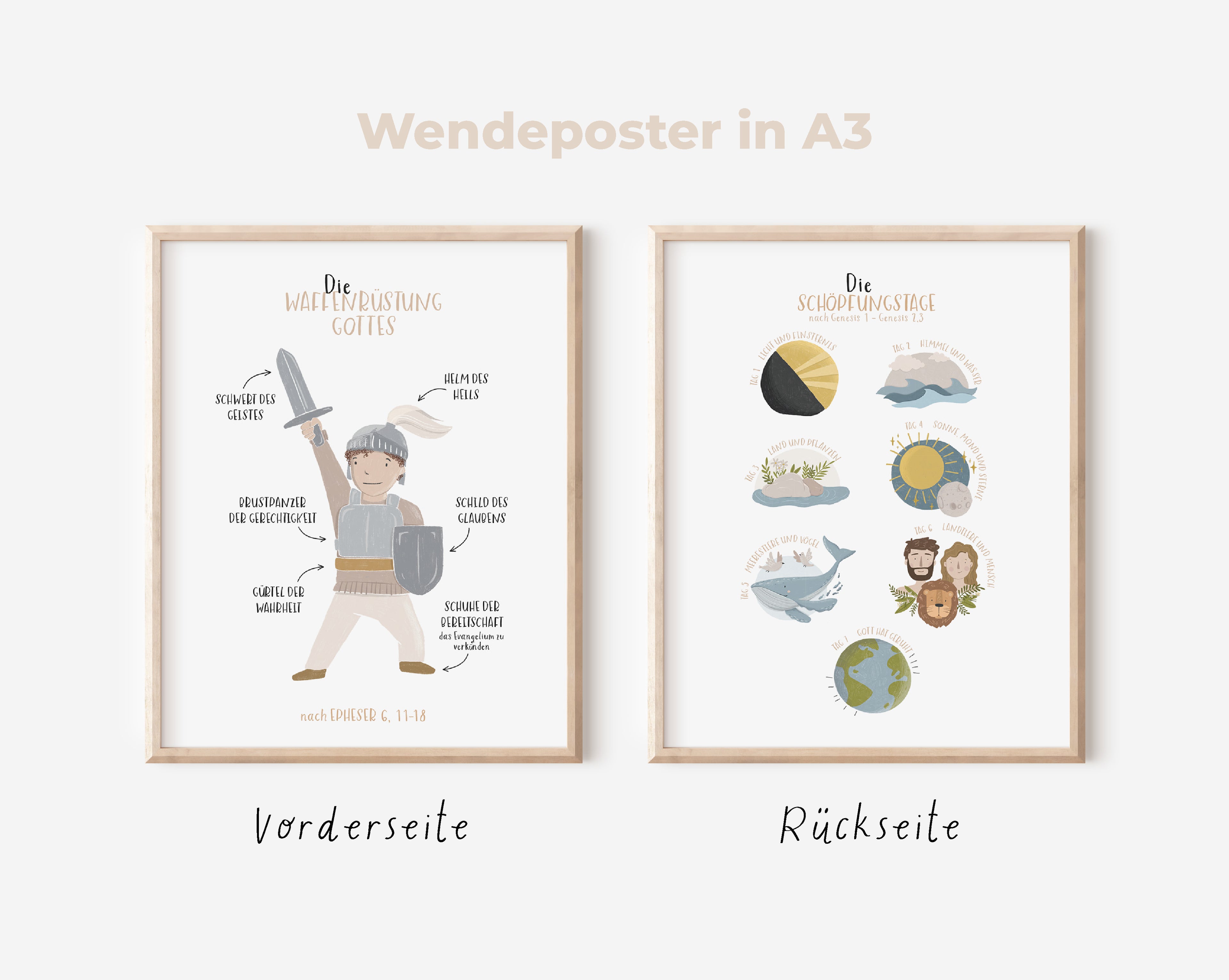 Wendeposter | Waffenrüstung + Schöpfung