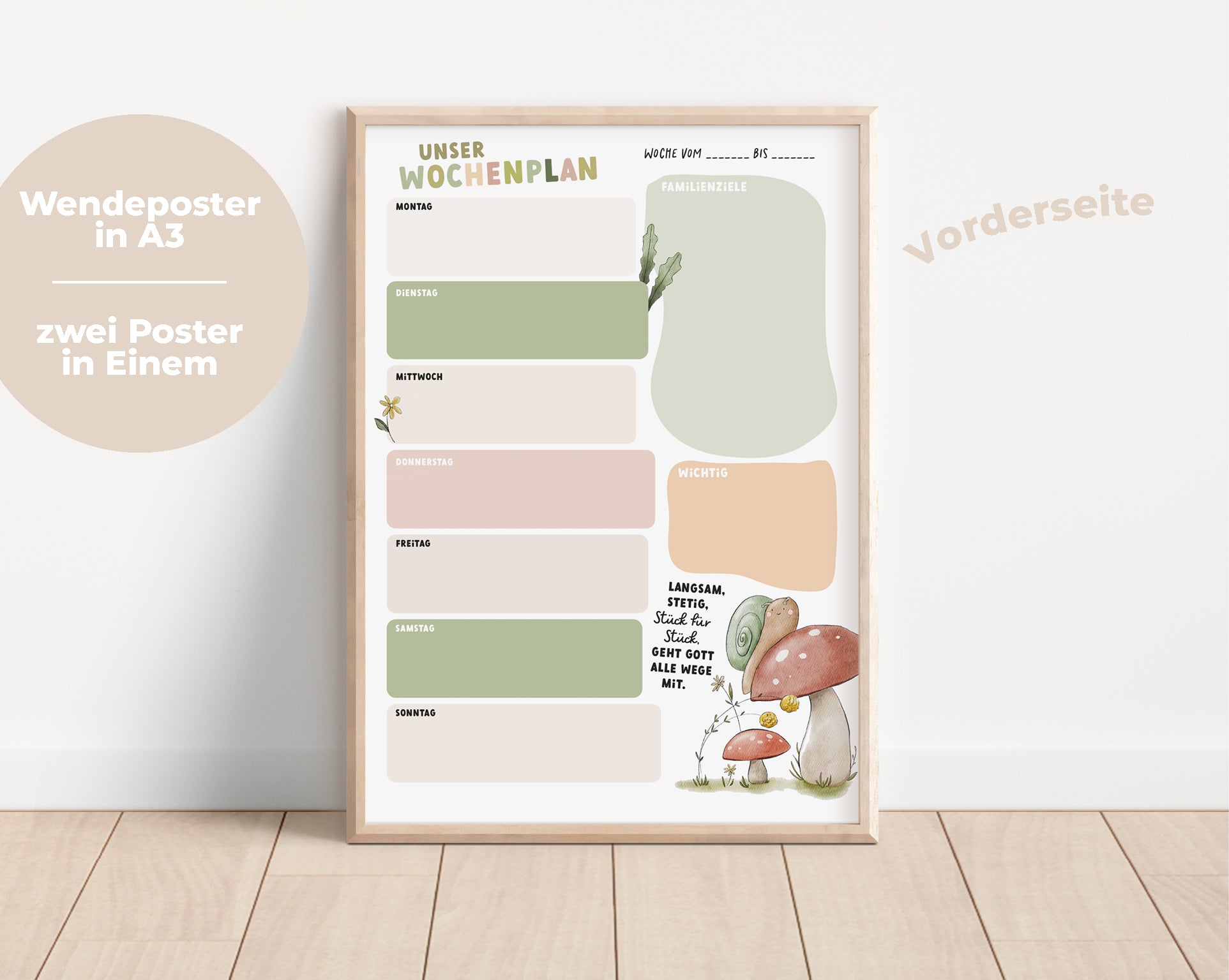 Wendeposter | Wochenplan